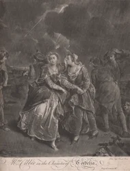 Mrs. Cibber i Character of Cordelia in Play of King Lear, akt III