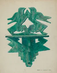 Fuglehylle, ca. 1940 (akvarell)