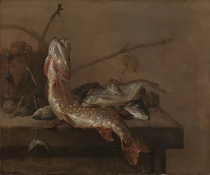 Stilleben med fisk