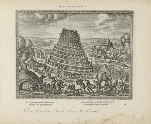 Toren van Babel Elusa mundi potenia (tittel på objekt) De hellige emblemene og hovedhistoriene til begge testamentene (Oude Testamentet) (serietittel) Bilder og figurer av bøker (serietittel)