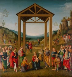 The Adoration of the Magi (olje på lerret)