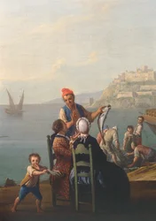 Fiskehandler (detalj)