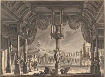 Scenografia unei tabere romane antice de noapte (recto)norvegian