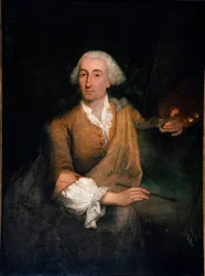 Portrett av maleren Francesco Guardi (1712-1793) i en alder av 52 Maleri av Pietro Longhi (1702-1785) 1764 Søn. 132x100 cm Venezia, Ca 
