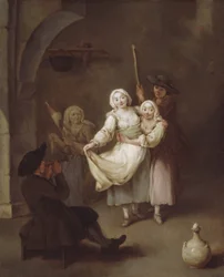Dansen, ca. 1750 (olje på lerret)