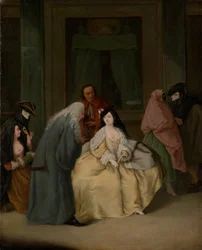 Møtet, ca. 1746 (olje på lerret)