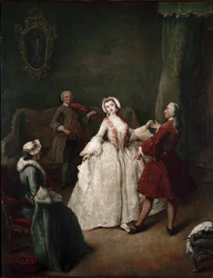 Dansetimen (olje på lerret, ca. 1741)