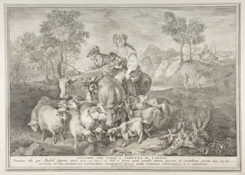 Jakob passet Labans flokk Jakob, fôret Labans flokk, 1743-63.