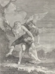Jakob bryter engelen, 1730-39.