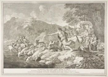 Miraklet med det bitre vannet gjorde søte Il Miracolo delle Acque Bare Mutate i Dol ..., 1743-63.