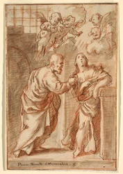 Tegning, St. Peter og St. Agatha, 1603–47