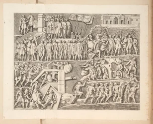 Relieffer på buen til Septimius Severus i Roma