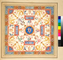 Design for en takfreskomaleri