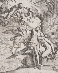 Isaks ofring av hans far Abraham, ca. 1640-42.