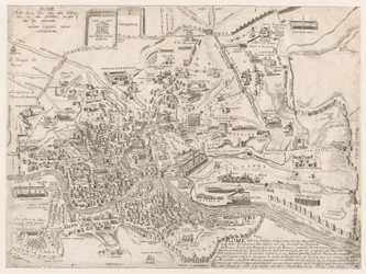 Mirror of Roman Magnificence: Plan of Ancient Roma, 1500-tallet., 1500-tallet.