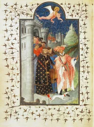 Hertug Jean de Berry forlater slottet sitt for en reise - Hertug Jean de Berry forlater slottet sitt for en reise …
