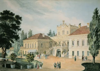 Pulawy Palace, 1842 (wc på papir)