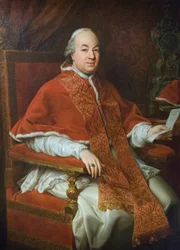 Portrett av Pius VI Braschi, ca. 1776 (olje på lerret)