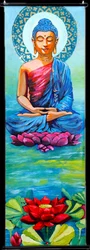 Den fredfulle Buddha-lotusblomsten