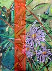 Levende lilla blomster