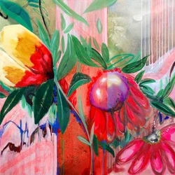 Levende tropisk blomstring