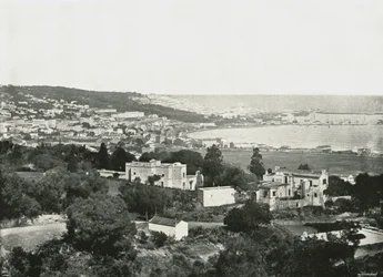 Utsikt fra Mustafa, Alger, Algerie, 1895.