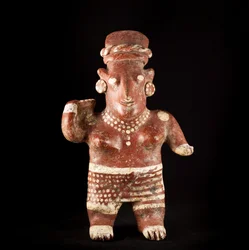 Kvinnelig statue / meksikansk kunst, Nayarit (terrakotta)