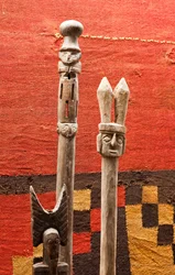 Sett med septere / Peru, Chancay-kultur (terrakotta)