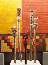 Sett med septere / Peru, Chancay-kultur (terrakotta)
