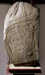 Iberic Stele of Solana of Cabanas kriger. 8.-6. århundre f.Kr