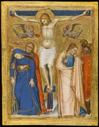 The Crucifixion, ca. 1330 (tempera og bladgull på panel)
