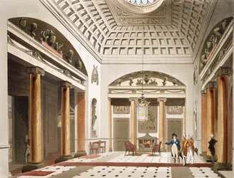 The Hall, Carlton House, fra Ackermanns "Microcosm of London"