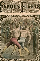 Kamp mellom Dick Curtis og Jack Perkins, 1828 sent på 1800-tallet eller tidlig på 1900-tallet.