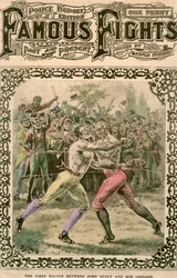 Det første slaget mellom John Gully og Bob Gregson, 1807 sent på 1800- eller begynnelsen av 1900-tallet.