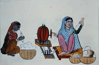 Cotton Mill (Behna) ca. 1890 (akvarell på papir)