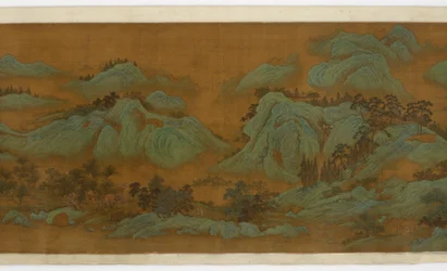 Springtime Mountains, 1644-1911 (blekk og farge på silke)