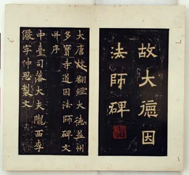 Minnestele for den buddhistiske mesteren Daoyin (blekkgnissing)