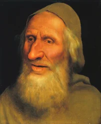 Head of an Old Man, ca. 1525 (olje på panel)