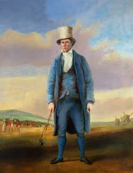 `Old Alick`, Alick Brotherton (1756-1840) hullmakeren til Royal Blackheath Golf Club, ca. 1835