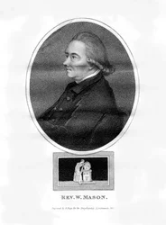 Pastor William Mason , engelsk poet, redaktør og gartner, 1815.