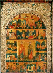 De hellige Kosmas og Damian, av Radoul-mesteren …