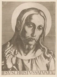 Kristus Jesus Christ Salvator Mudi (tittel på objekt) Kristus, Maria og de tolv apostelen (serietittel) The Sacred Apostolic College (serietittel)