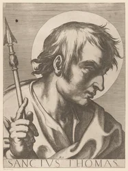 Sankt Thomas Saint Thomas (tittel på objekt) Kristus, Maria og de tolv apostelen (serietittel) The Sacred Apostolic College (serietittel)