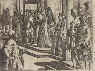 Forlovelsen av Margaret av Østerrike til Filip III, konge av Spania [verso]