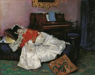 Den lesende Aline Masson