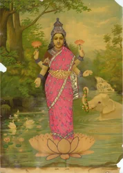 Lakshmi Embellished 2, av Ravi Varma Press