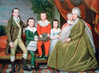 Fru Noah Smith og hennes barn, 1798
