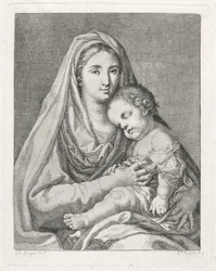 Madonna og barn etter Francisco Bayeu y Subias.