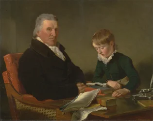 Francis Noel Clarke Mundy og hans barnebarn, William Mundy