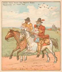 Away They Went The Pretty Babes, Joycing At That Tide c1878.